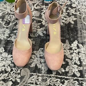 Unisa Blush Ankle Strap Platform Heel Sandals